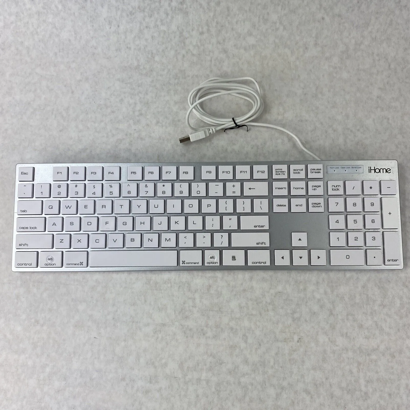 iHome IMAC-K121S Full Size Mac Keyboard USB