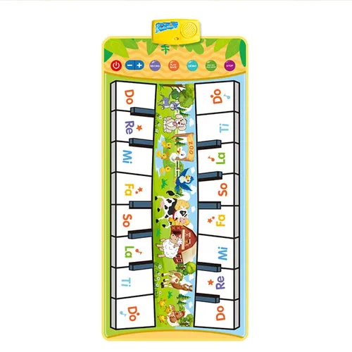 Interactive Baby Piano & Dance Mat with Double Row Keyboard Fun