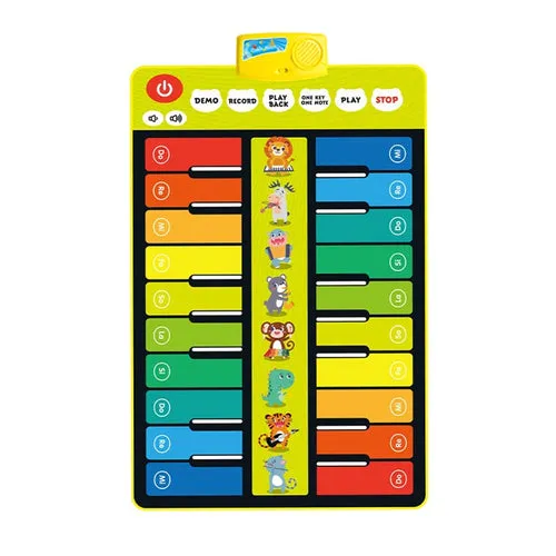 Interactive Baby Piano & Dance Mat with Double Row Keyboard Fun