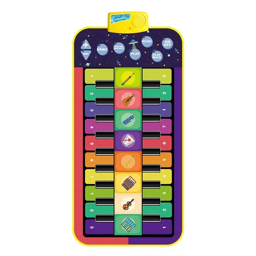 Interactive Baby Piano & Dance Mat with Double Row Keyboard Fun