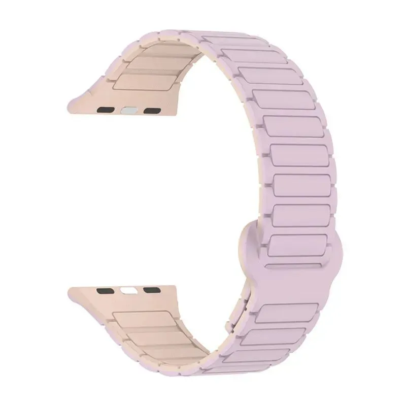 Iwatch Three-plant Silicone Two-color Watch Strap