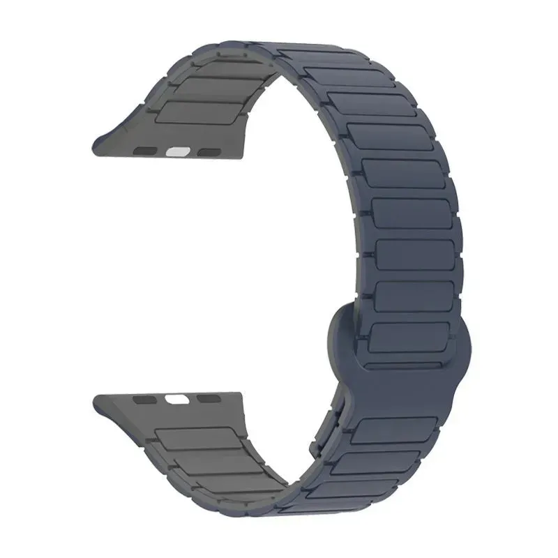 Iwatch Three-plant Silicone Two-color Watch Strap