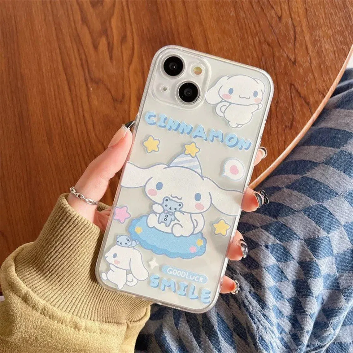 Japanese Cartoon Good Luck MM KU CN PN PC iPhone Case 6 7 8 PLUS SE2 XS XR X 11 12 13 14 Pro Promax 12mini 13mini