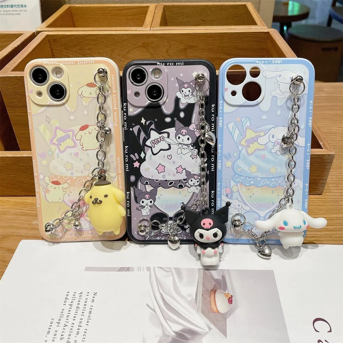 Kawaii Milkshake iPhone Case With Chain