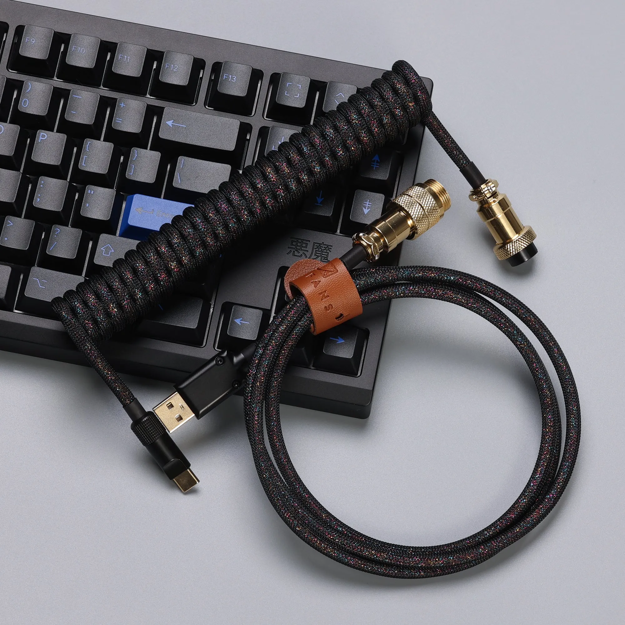 KBDFANS Starry HANDMADE CUSTOM MECHANICAL KEYBOARD USB-C CABLE 2.0