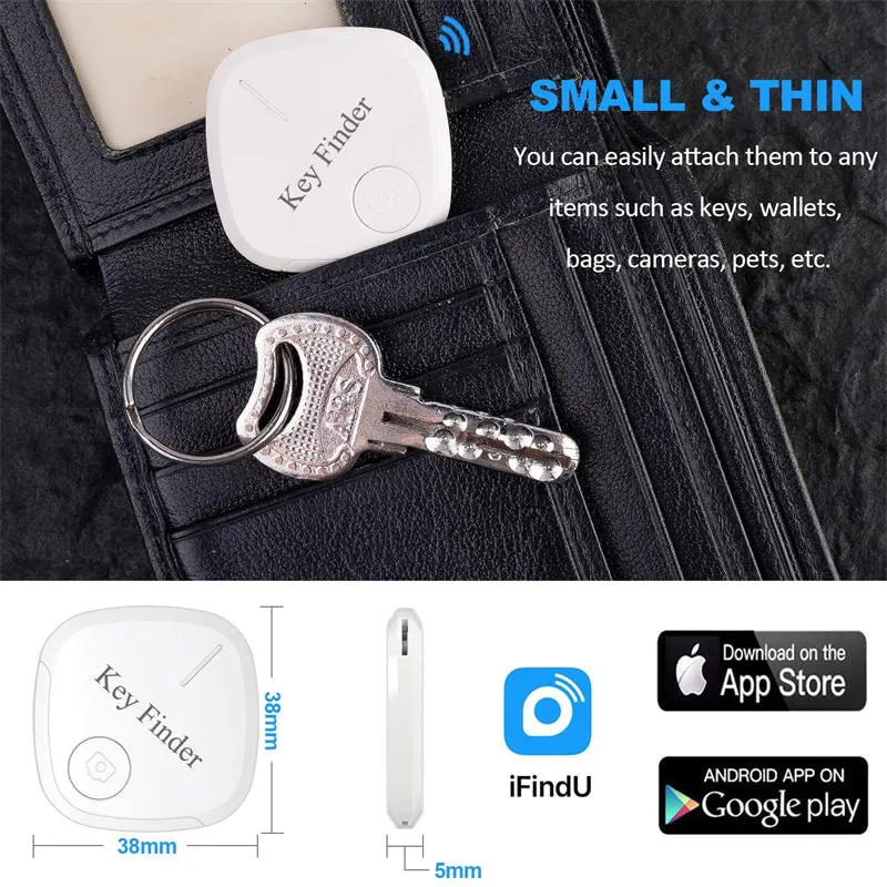 Key Finder Square Anti-lost Device Smart Bluetooth Object Finder