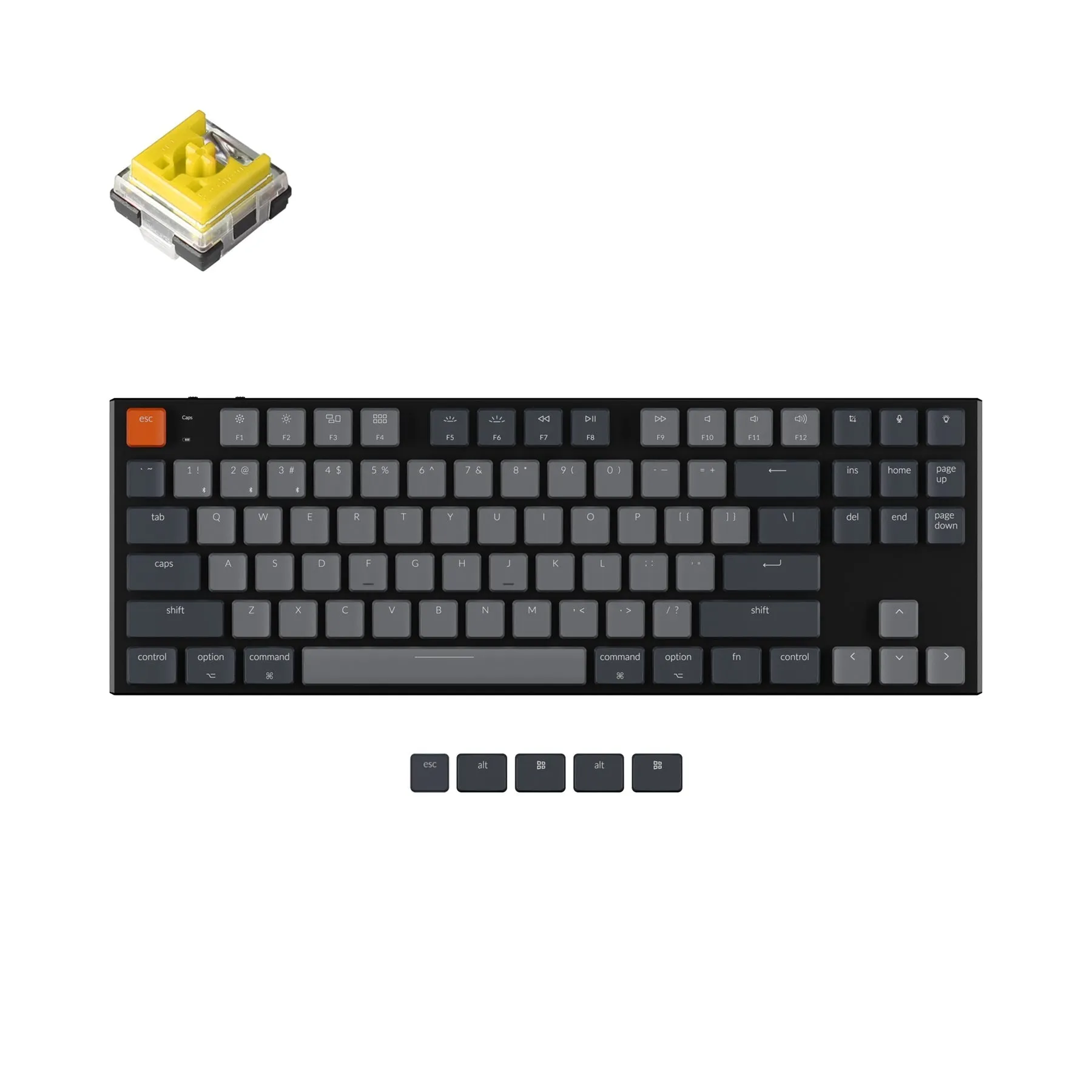 Keychron K1 Wireless Mechanical Keyboard Version 5 (US ANSI Layout)