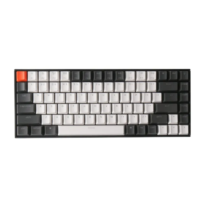 Keychron K2 84 Key Hot-Swappable Gateron Mechanical Keyboard White Led Red Switches