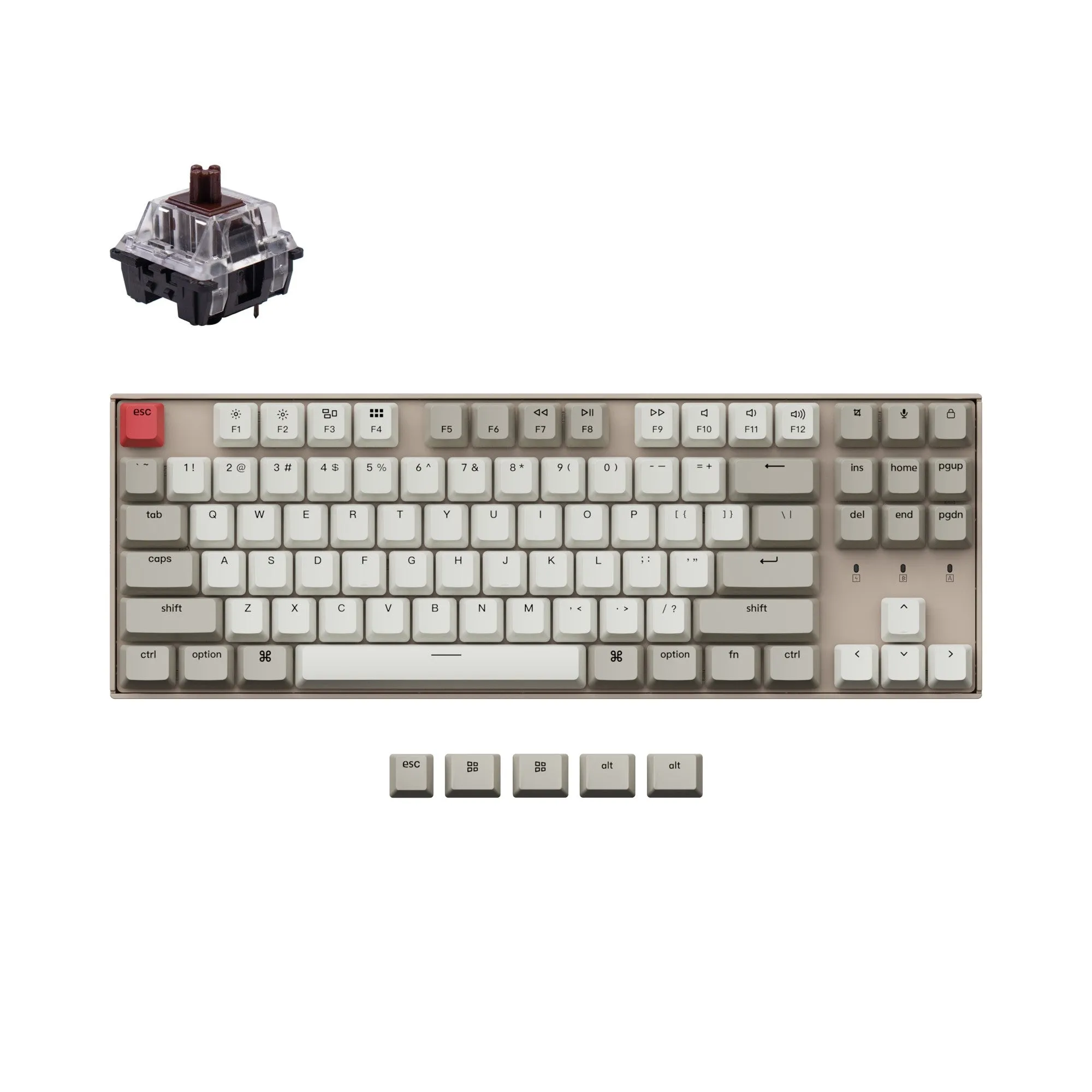 Keychron K8 Non-Backlight Wireless Mechanical Keyboard