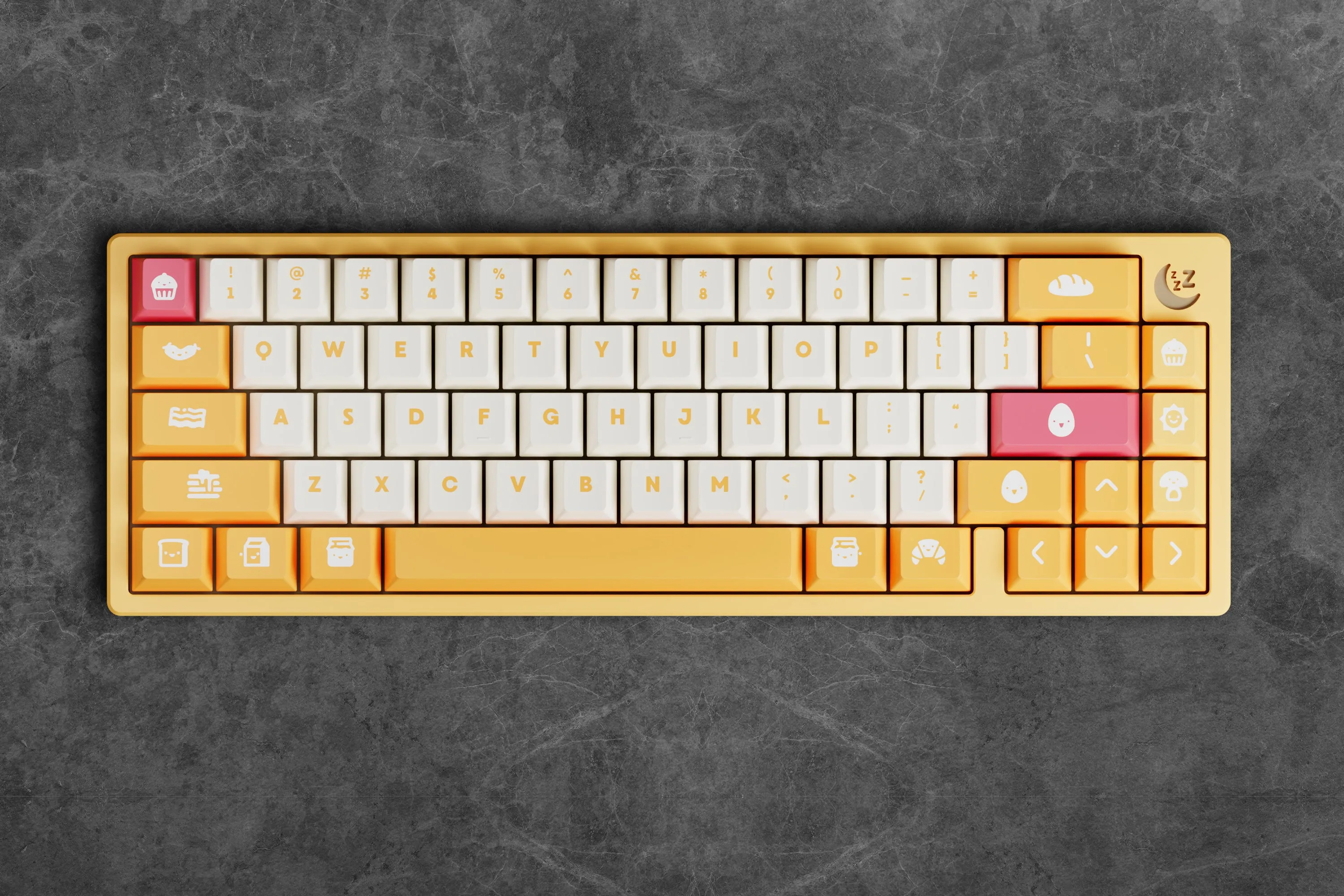 kfaPBT Sunny Side Up Keycaps