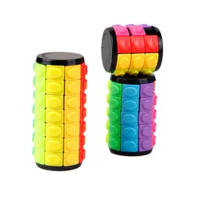 Kids 3D Cylinder Puzzle Decompression Magic Cubes Jigsaw Game Puzzle Toy