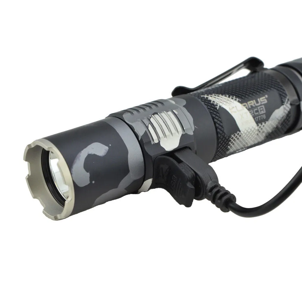 Klarus XT2CR 1600 Lumen Rechargeable Tactical Flashlight (Urban Camo)