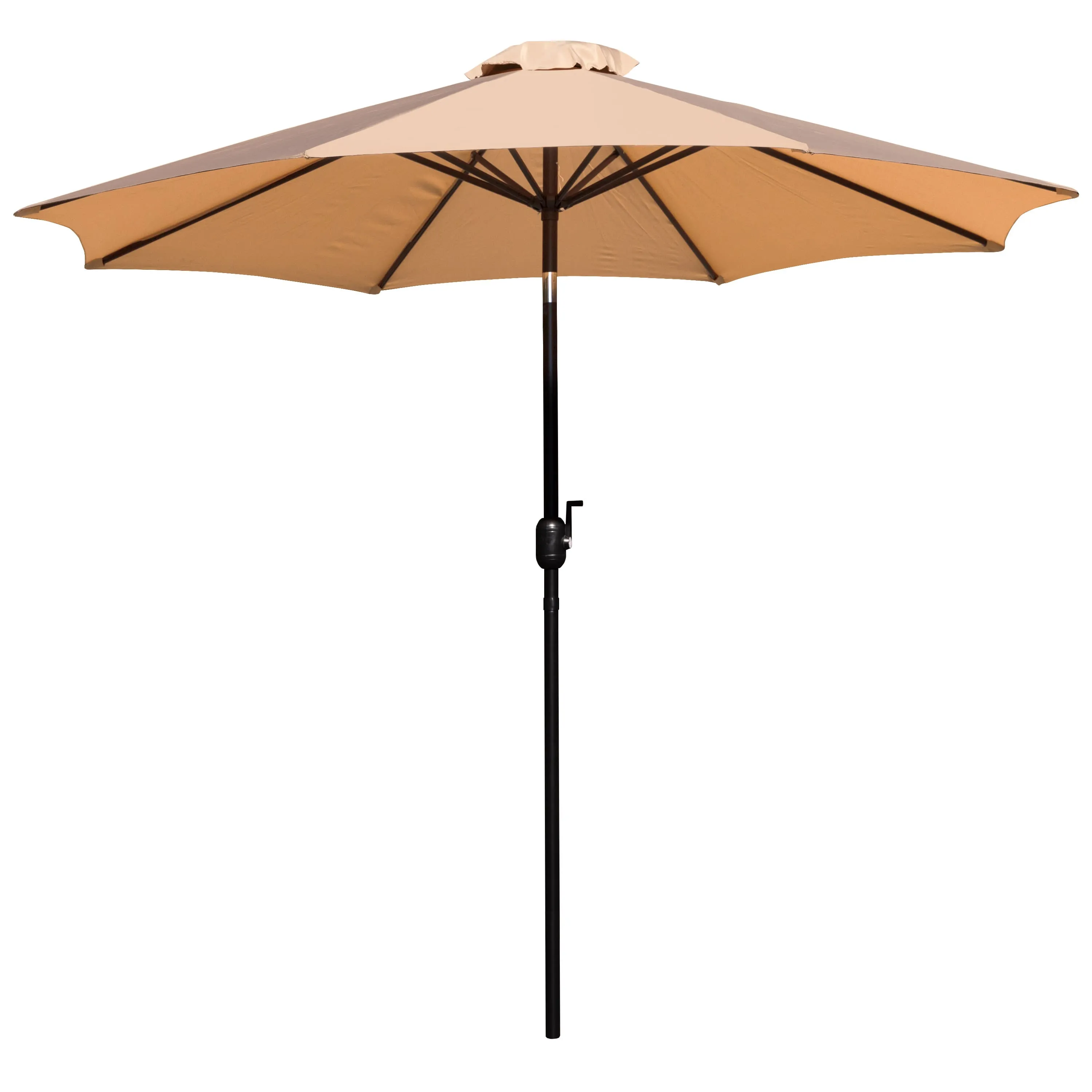 Kona 9 FT Round Umbrella with 1.5" Diameter Aluminum Pole with Crank and Tilt Function