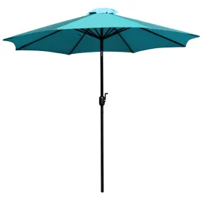 Kona 9 FT Round Umbrella with 1.5" Diameter Aluminum Pole with Crank and Tilt Function