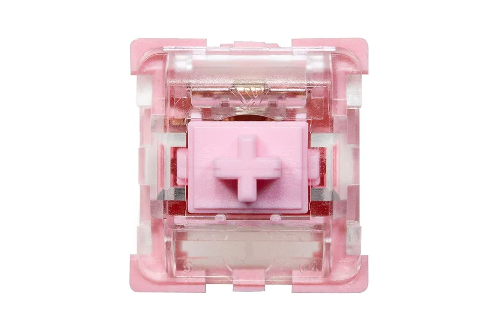 KTT Rose Switch Linear 63g MX switch for Mechanical Keyboard Factory Lubed Pink PC PA POM