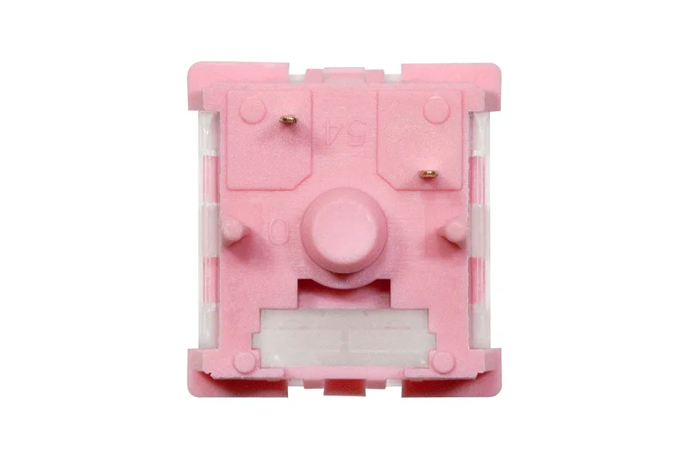 KTT Rose Switch Linear 63g MX switch for Mechanical Keyboard Factory Lubed Pink PC PA POM