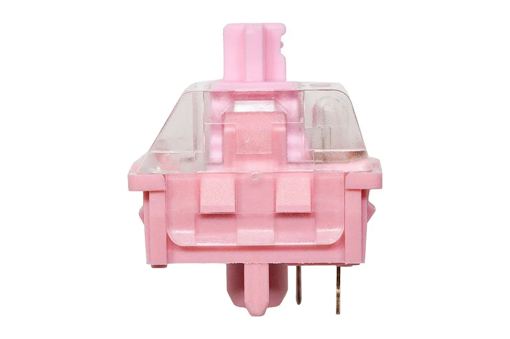 KTT Rose Switch Linear 63g MX switch for Mechanical Keyboard Factory Lubed Pink PC PA POM