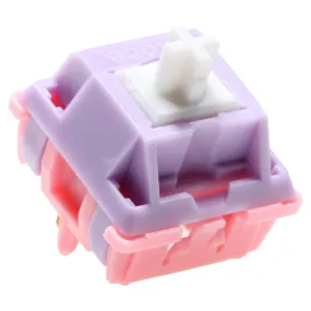 Lavender Switch RGB SMD Linear Switch For Mechanical keyboard 48g 53g POM Housing Z1 Stem 2 Stages Long Spring