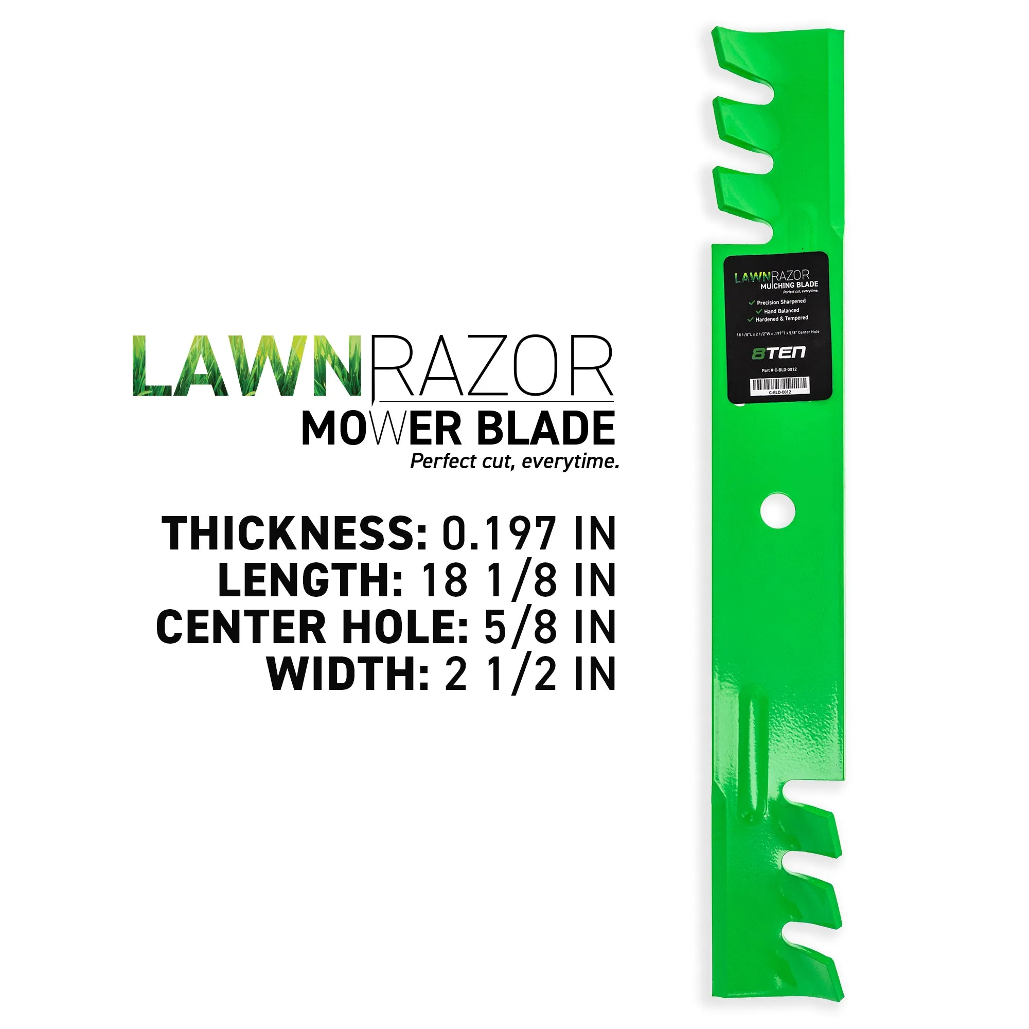 LawnRAZOR Blade For Gravely Ariens Great Dane 1521227 1521227S 00450300 GDU10231 03253800 04916400 | 2-PACK