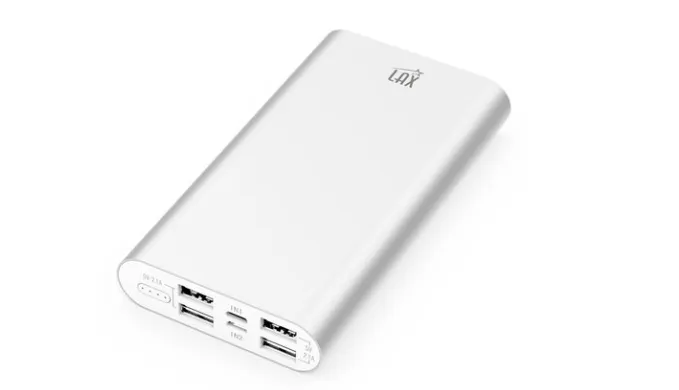 LAX Pro 16800 Portable Charger Battery Backup, 16800mAh External Battery with 4 High Speed Charging 2.1A USB Ports - Ships Same/Next Day!