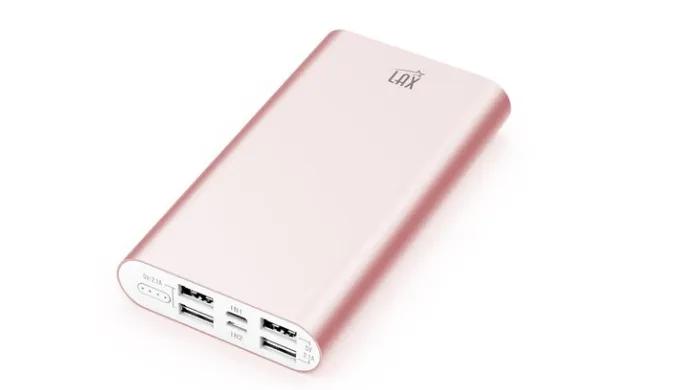 LAX Pro 16800 Portable Charger Battery Backup, 16800mAh External Battery with 4 High Speed Charging 2.1A USB Ports - Ships Same/Next Day!