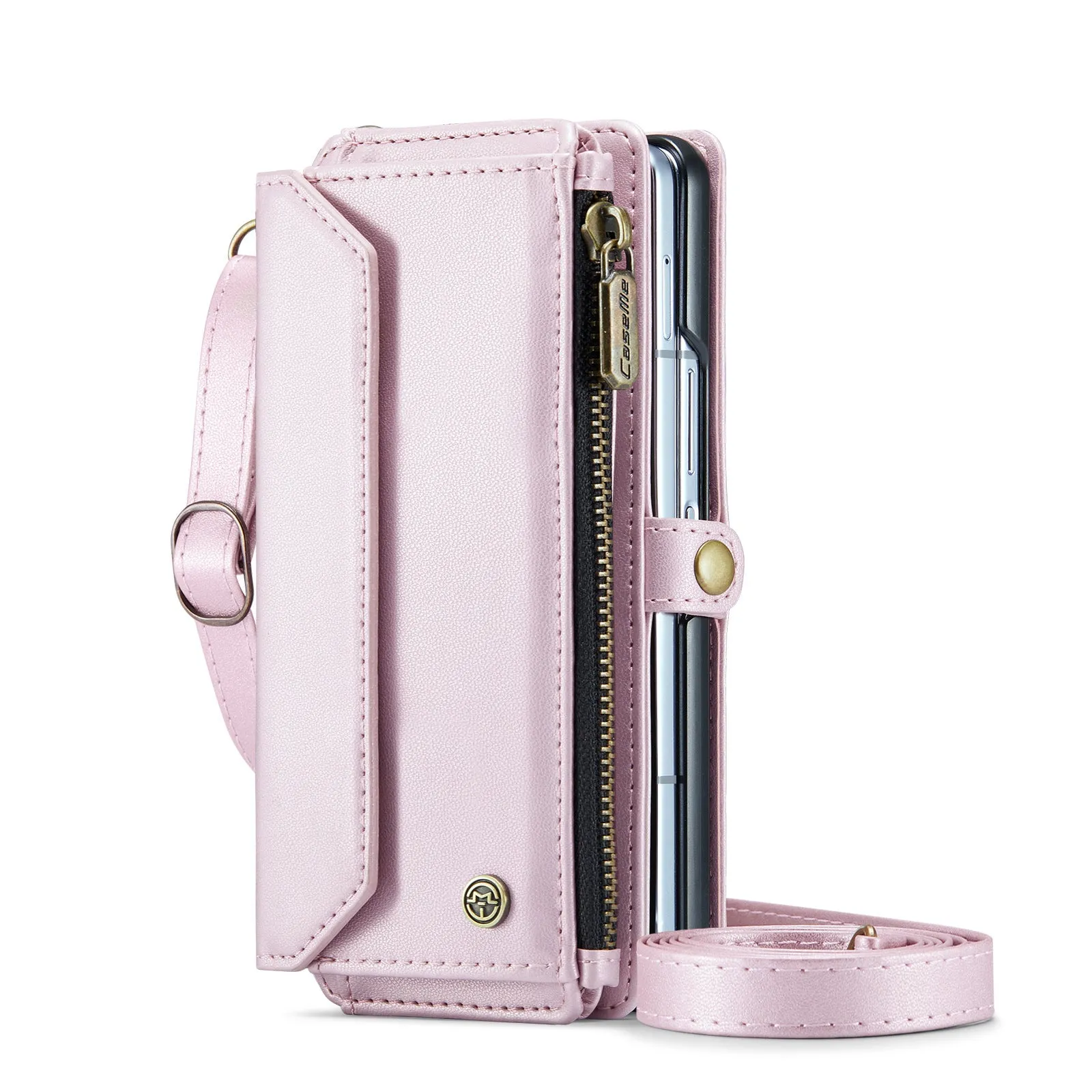 Leather Crossbody Phone Case With Card Holder For Samsung Galaxy Z Fold 6