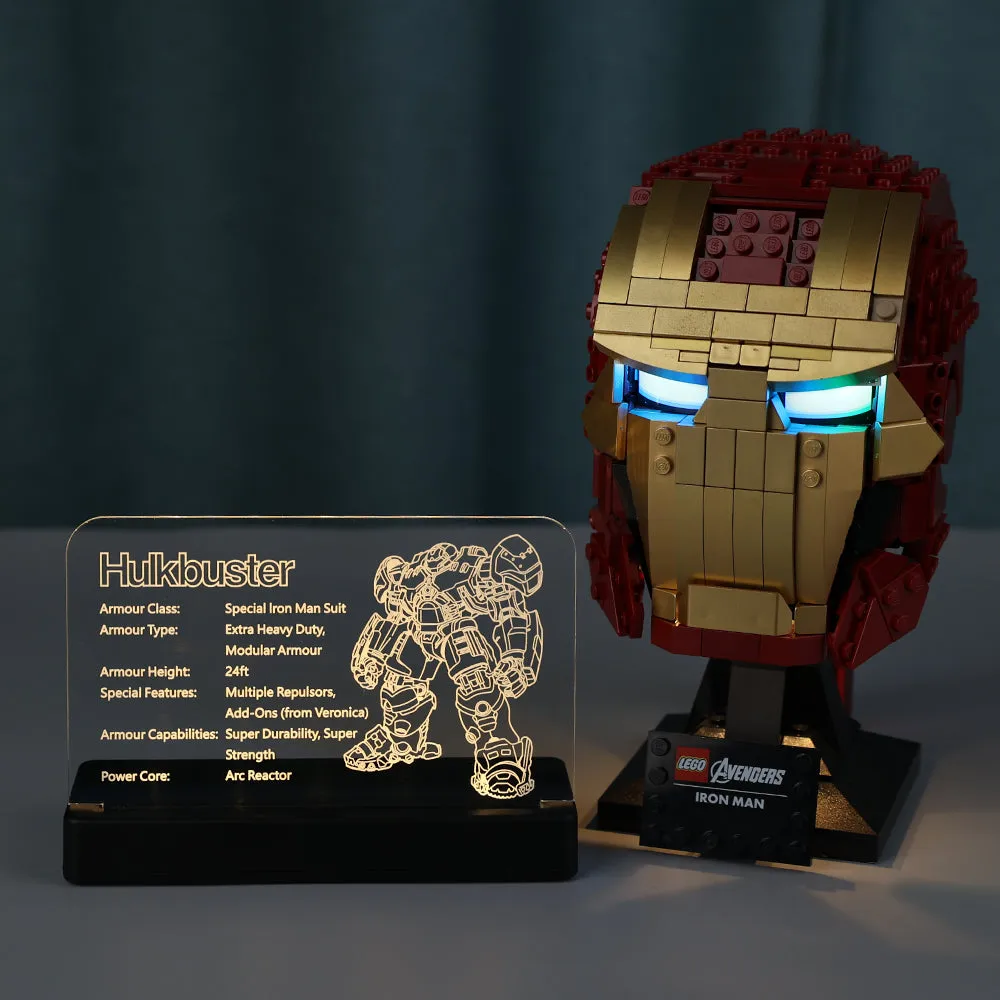 LED Acrylic Nameplate for Hulkbuster #76210