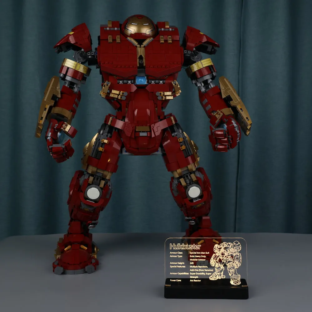 LED Acrylic Nameplate for Hulkbuster #76210