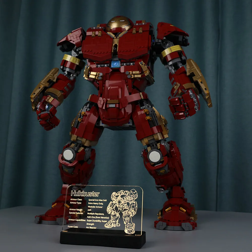 LED Acrylic Nameplate for Hulkbuster #76210