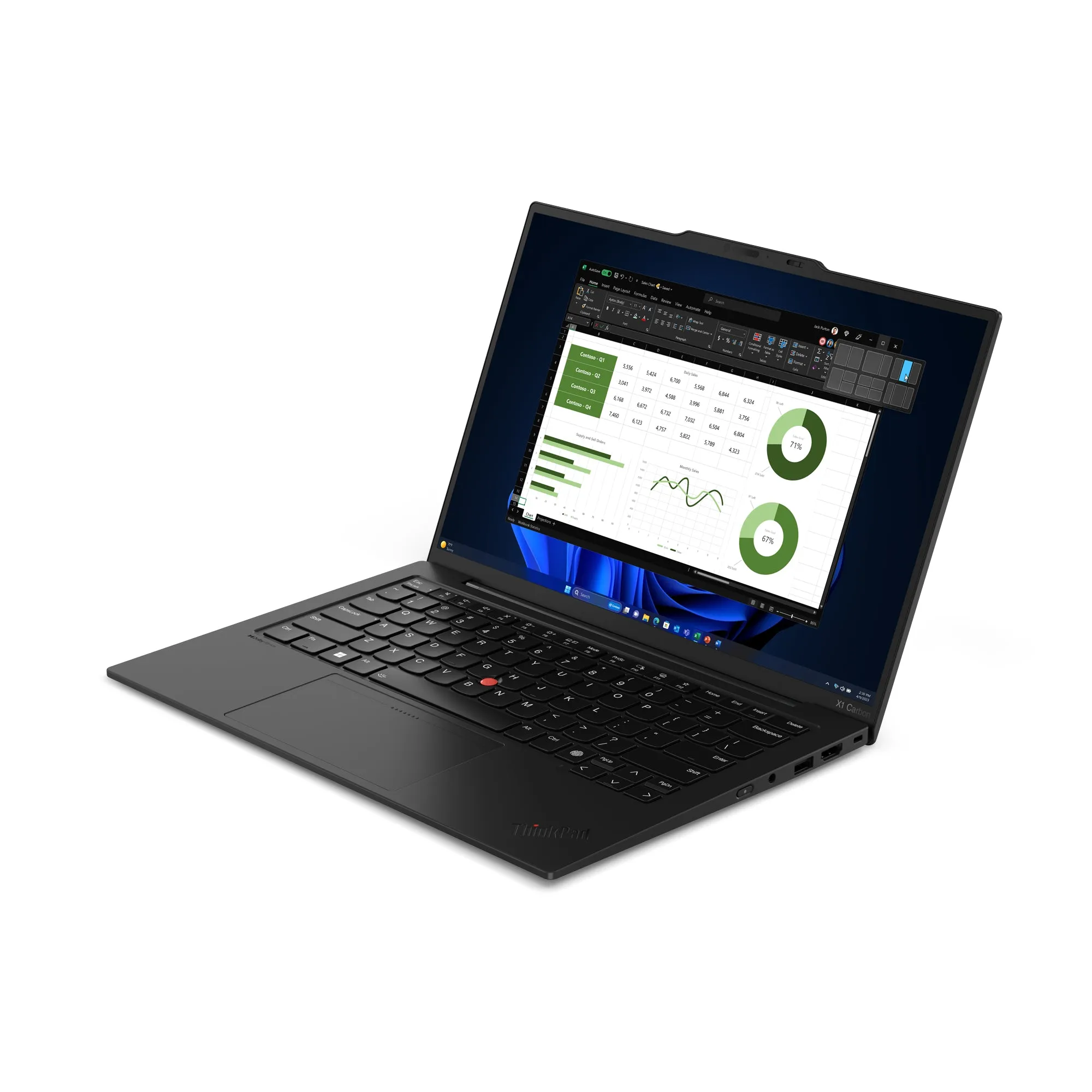 Lenovo ThinkPad X1 Carbon Gen 12 14" WUXGA Notebook, Intel U7-155U, 1.70GHz, 16GB RAM, 512GB SSD, Win11P - 21KC00A8US