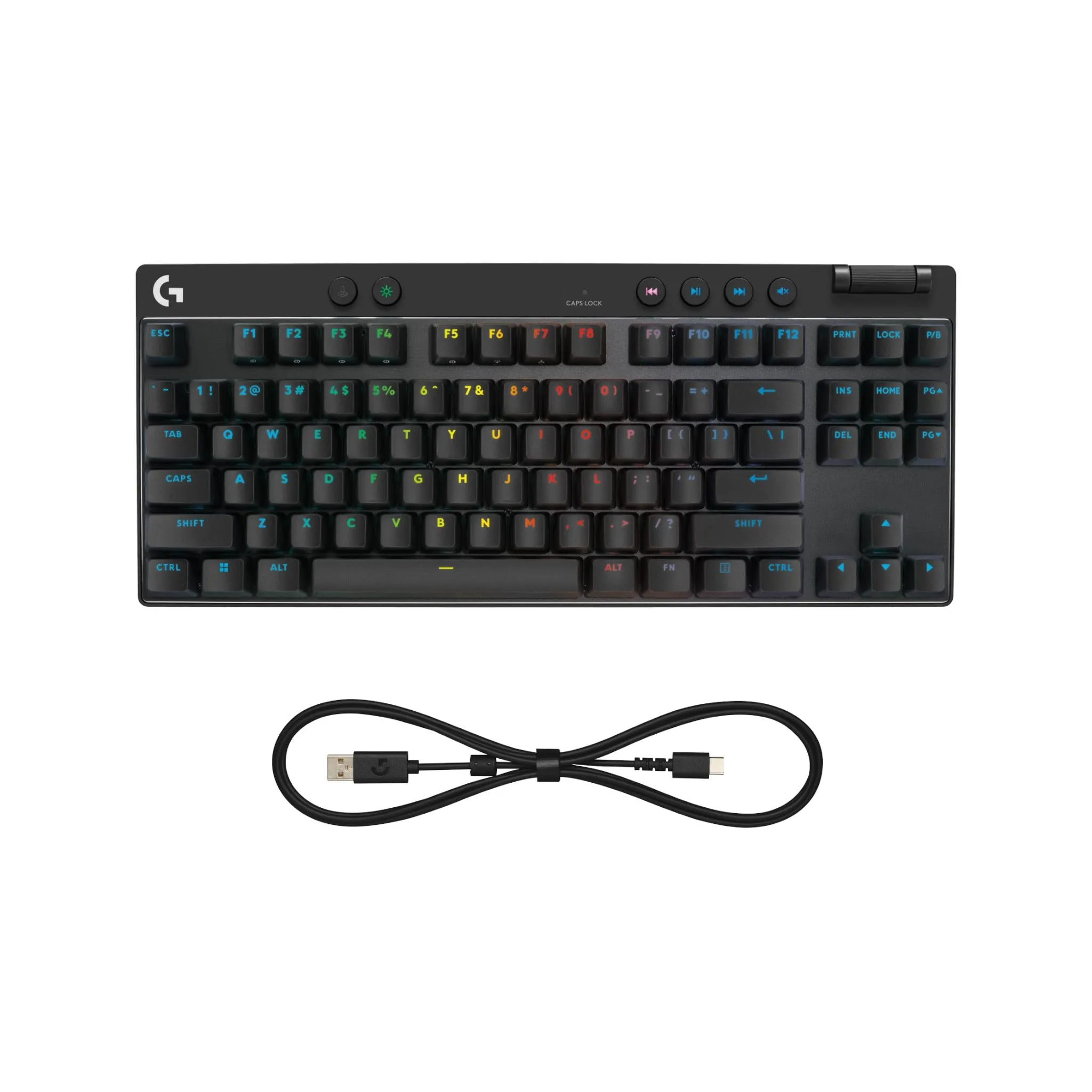 Logitech G PRO X TKL RAPID Tenkeyless Gaming Keyboard with Magnetic Analog Switches (Black)