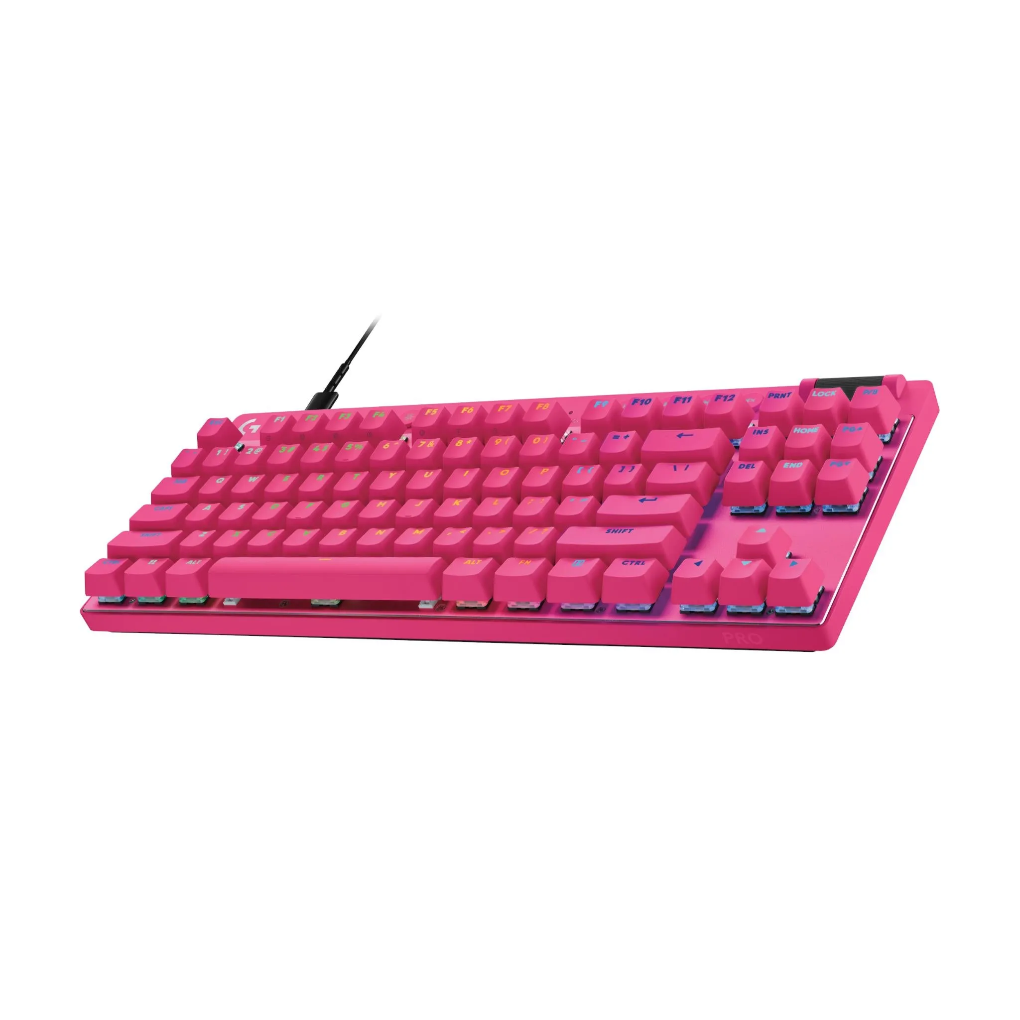 Logitech G PRO X TKL RAPID Tenkeyless Gaming Keyboard with Magnetic Analog Switches (Magenta)