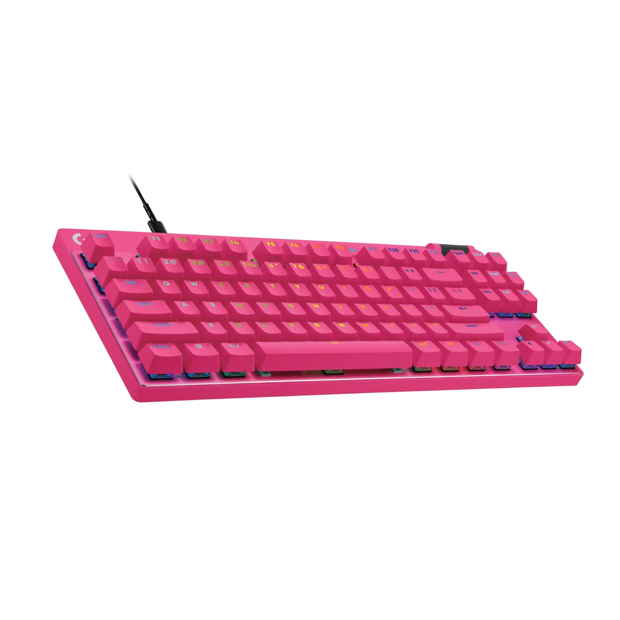 Logitech G PRO X TKL RAPID Tenkeyless Gaming Keyboard with Magnetic Analog Switches (Magenta)