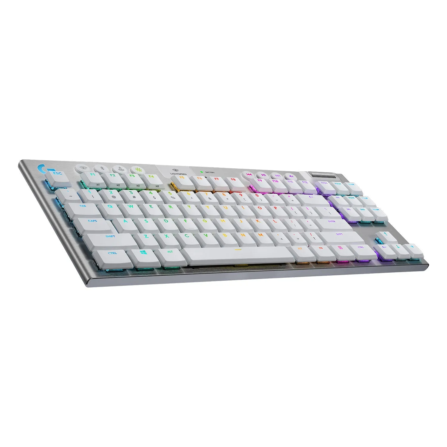 Logitech G915 RGB TKL Tenkeyless Wireless Mechanical Gaming Keyboard Tactile White