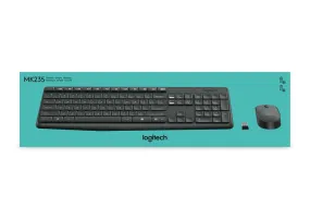 Logitech Keyboard And Mouse Combo Wireless - Mk235/Spill-Resistant Design 5 10-Key Number Pa