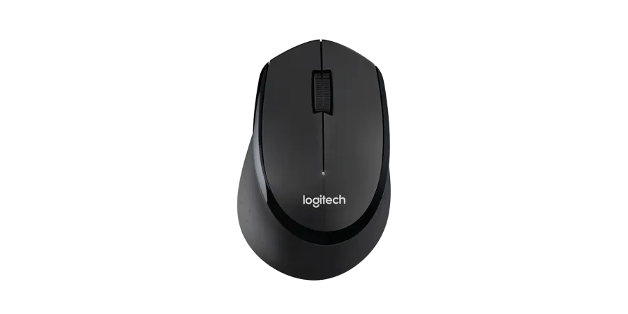 Logitech MK345 Wireless Keyboard and Mouse Combo Universal with Palm Rest for Home or Office Desktop PC and Laptop