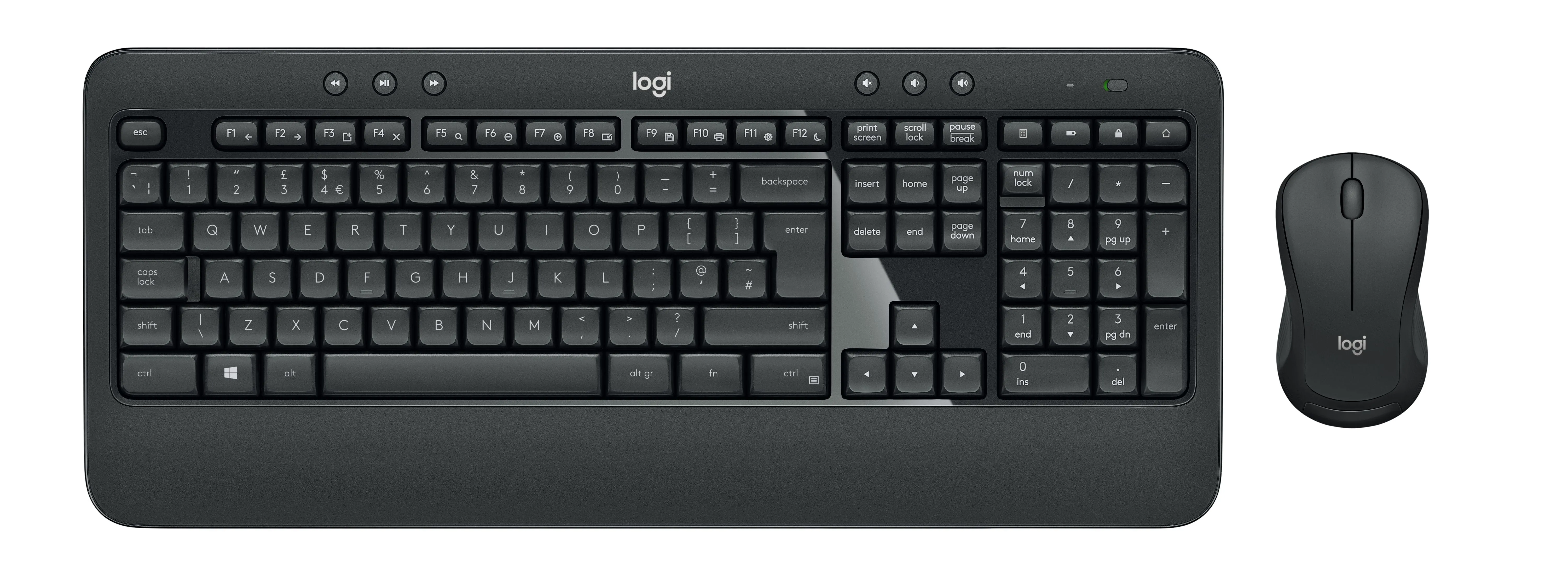 Logitech Mk540 Advanced Wireless Combo Black Qwertz De