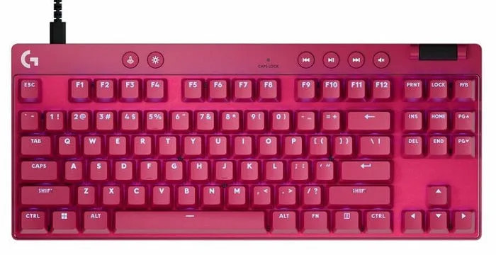 Logitech PRO X TKL RAPID Tenkeyless Wired Gaming Keyboard with Analog Switches (3 Colors)