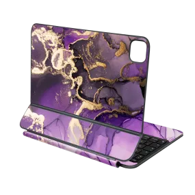 Magic Keyboard for iPad Pro 11” (M4, 2024) SIGNATURE AGATE GEODE Purple-Gold Skin