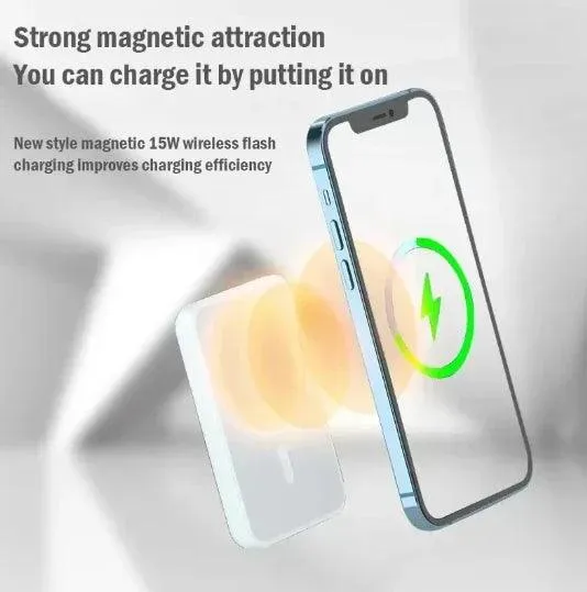 MagSafe Magnetic Wireless Power Bank for iPhone 12-15 Pro MAX, Samsung, and Xiaomi