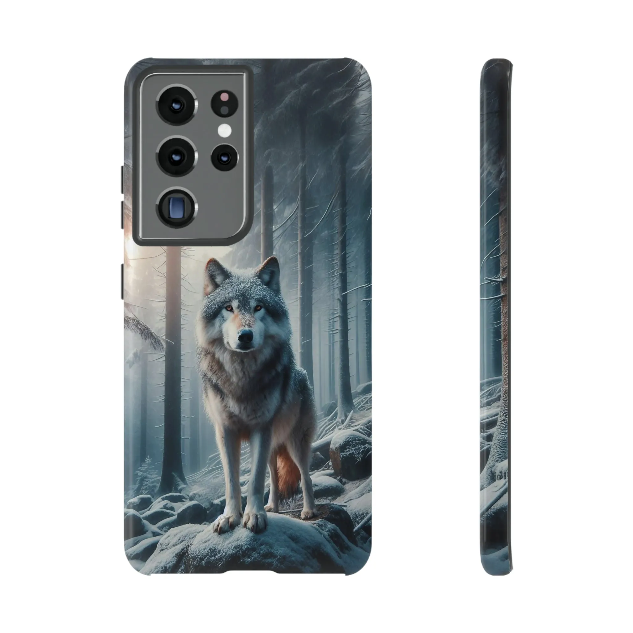 Majestic Wolf print design Tough Phone Case compatible with a large variety of Samsung models