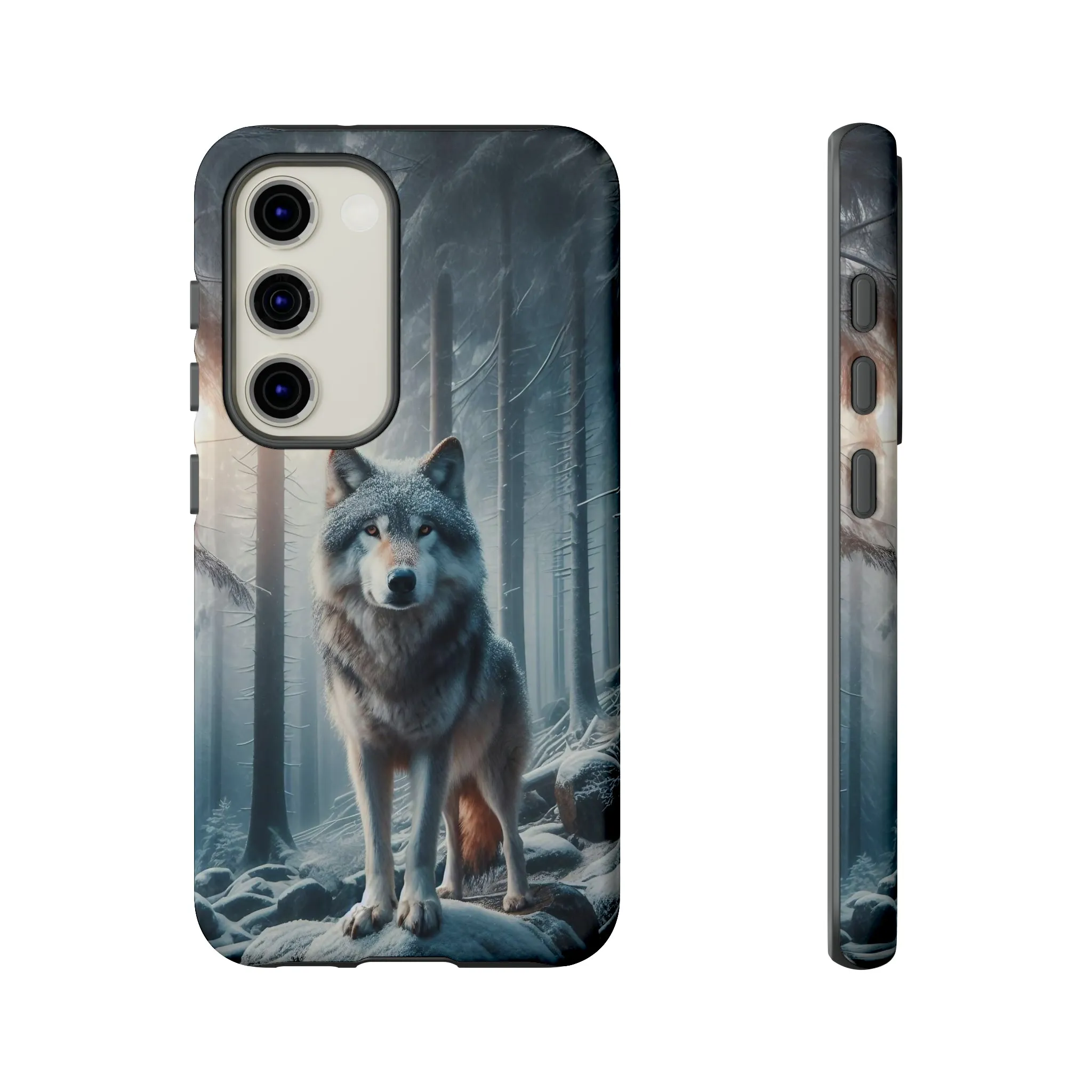 Majestic Wolf print design Tough Phone Case compatible with a large variety of Samsung models