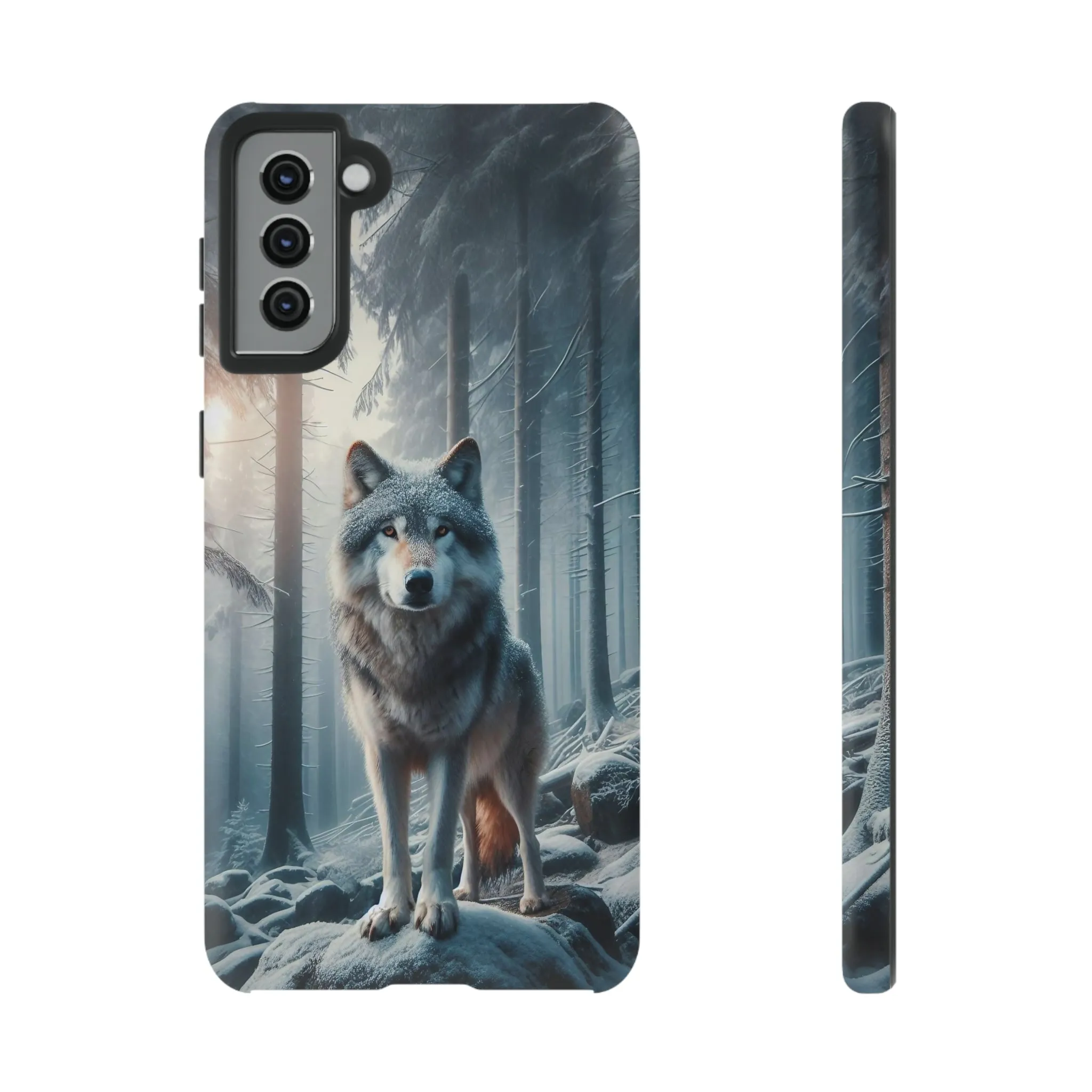 Majestic Wolf print design Tough Phone Case compatible with a large variety of Samsung models