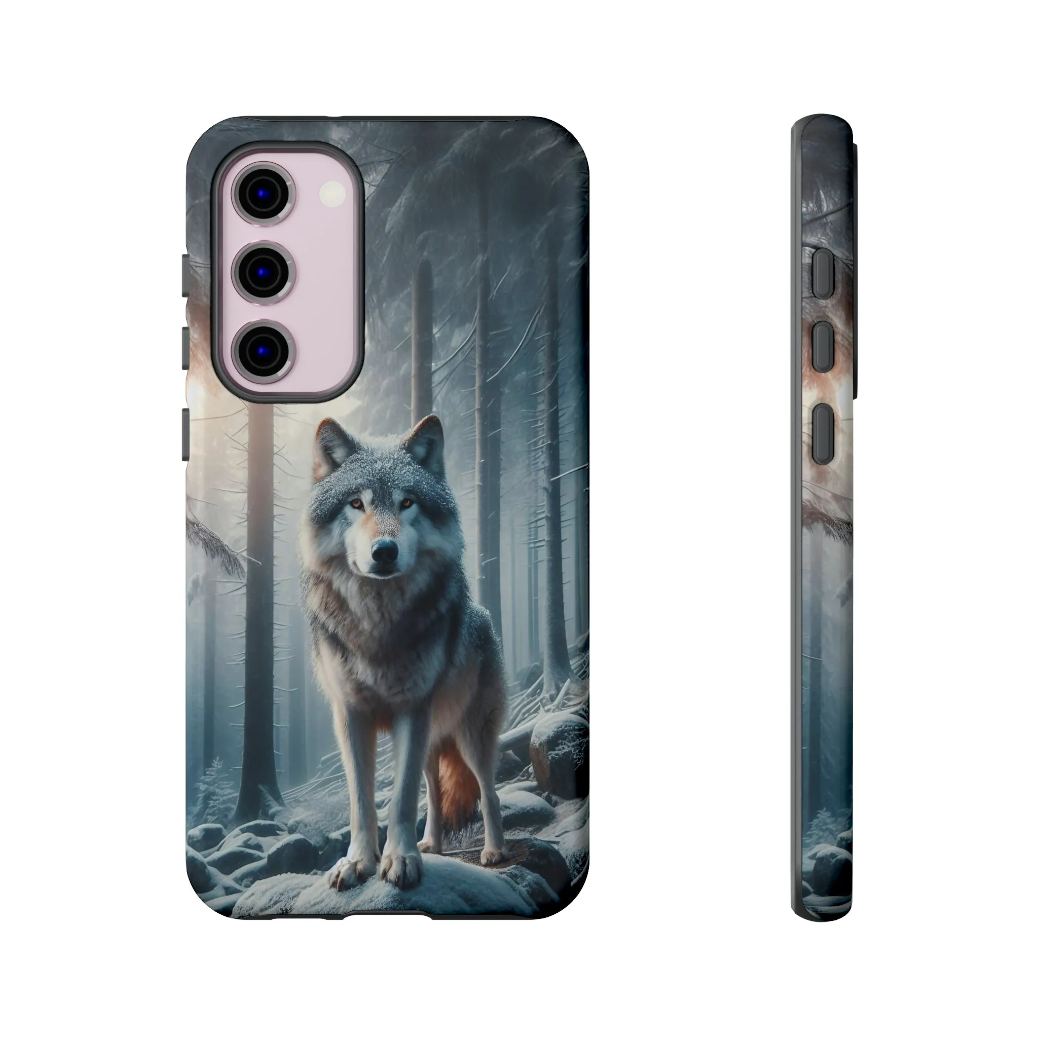 Majestic Wolf print design Tough Phone Case compatible with a large variety of Samsung models