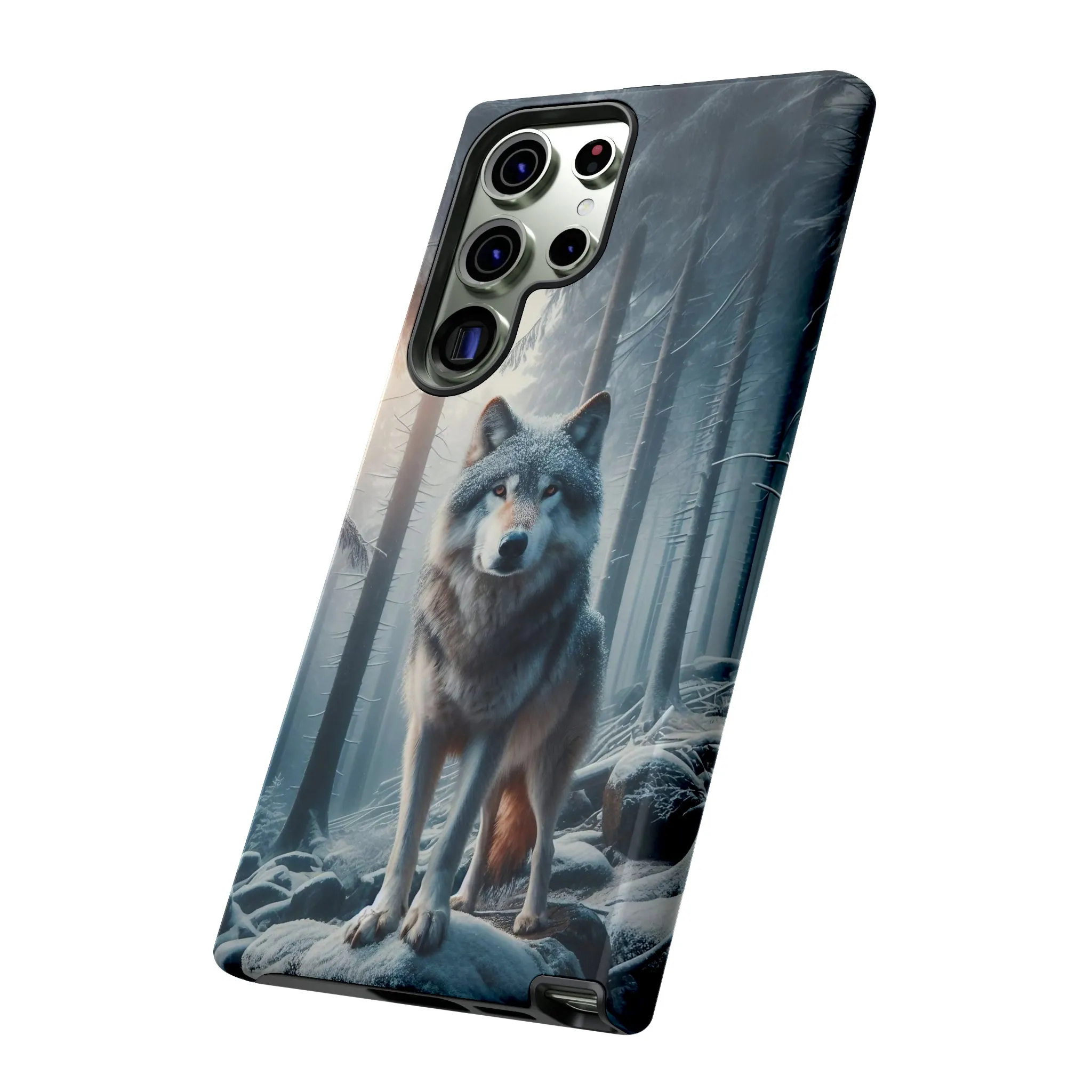 Majestic Wolf print design Tough Phone Case compatible with a large variety of Samsung models