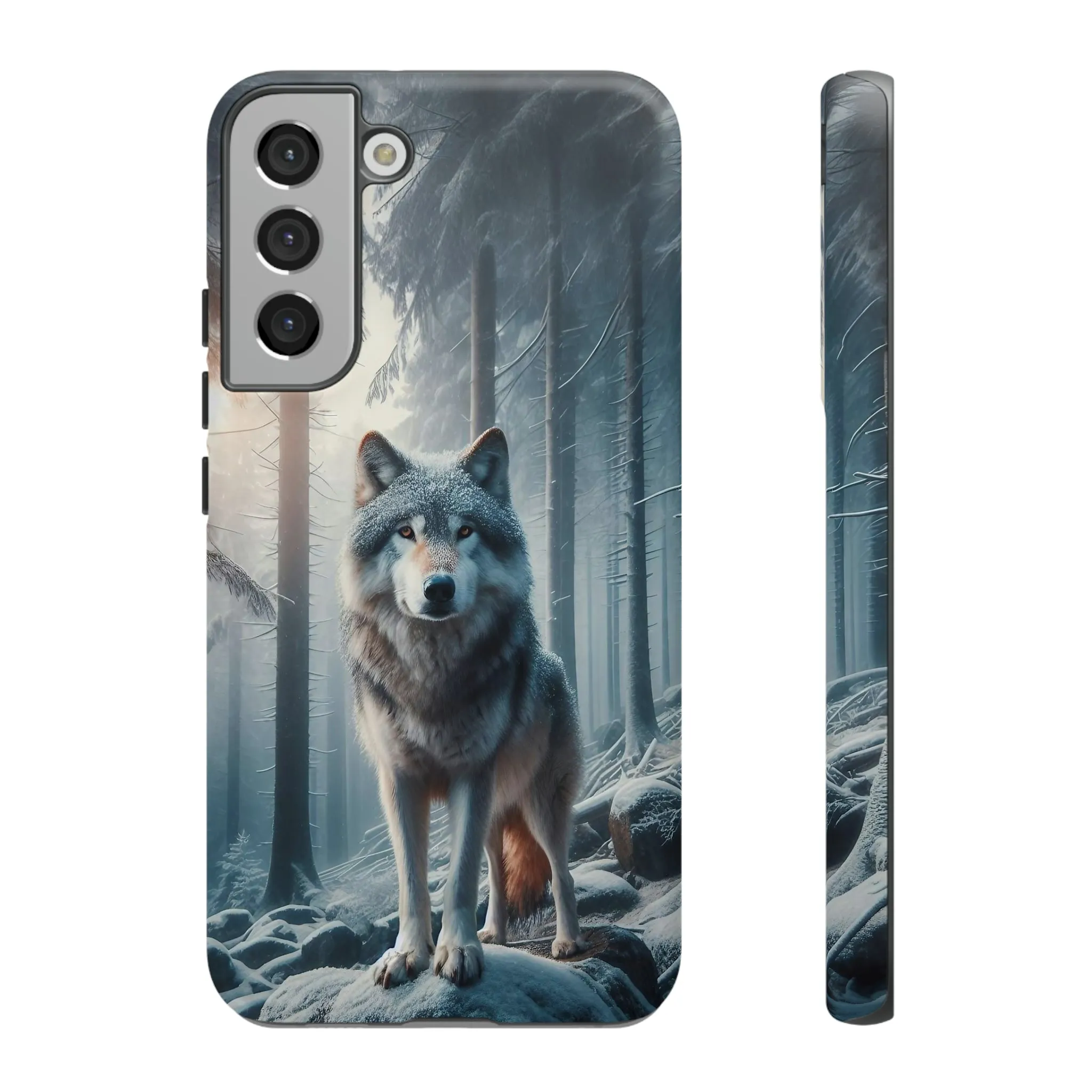 Majestic Wolf print design Tough Phone Case compatible with a large variety of Samsung models