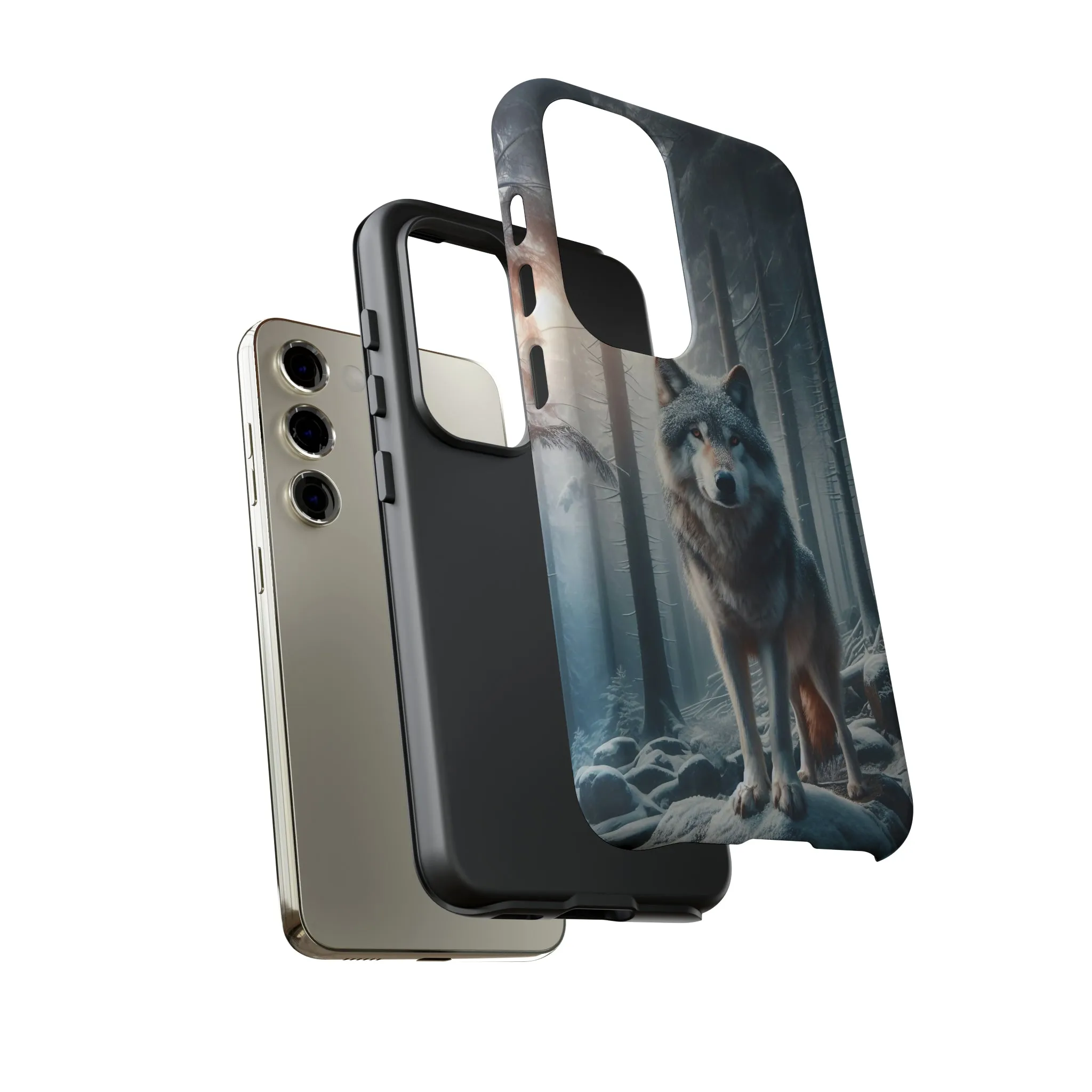 Majestic Wolf print design Tough Phone Case compatible with a large variety of Samsung models