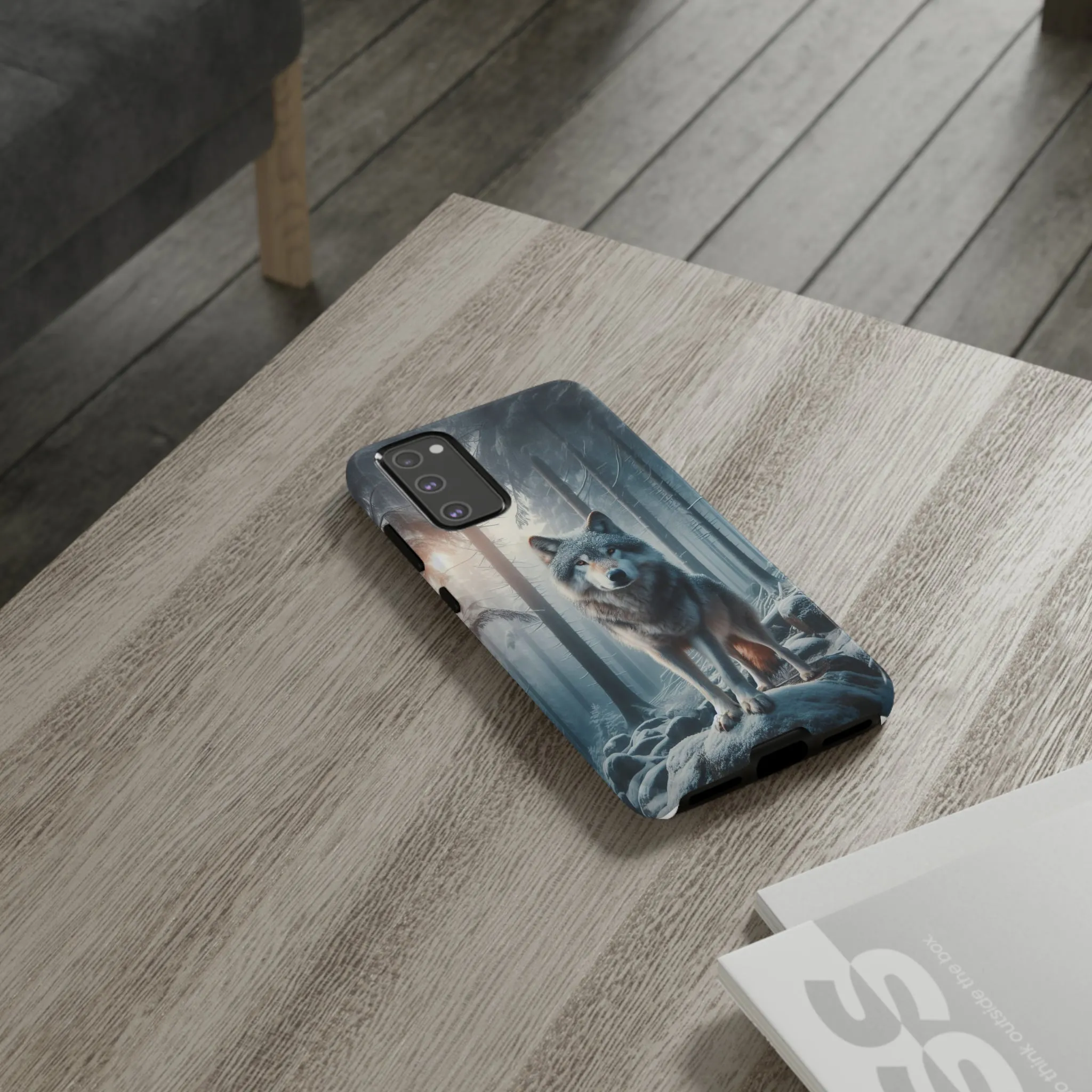 Majestic Wolf print design Tough Phone Case compatible with a large variety of Samsung models