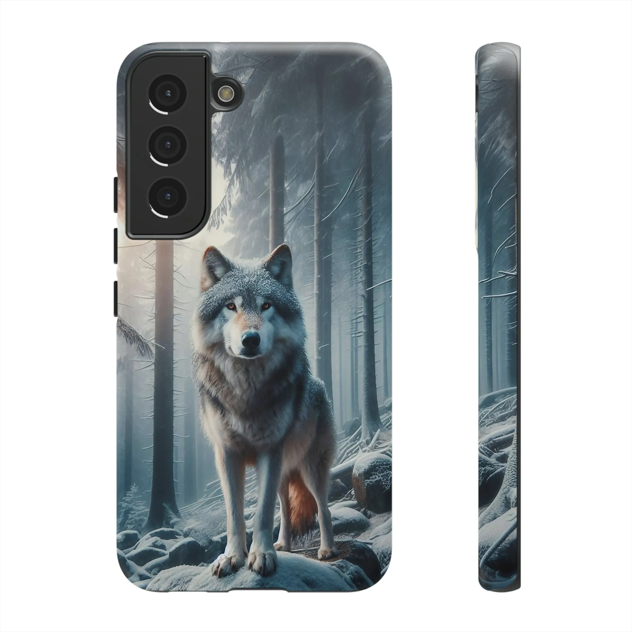 Majestic Wolf print design Tough Phone Case compatible with a large variety of Samsung models