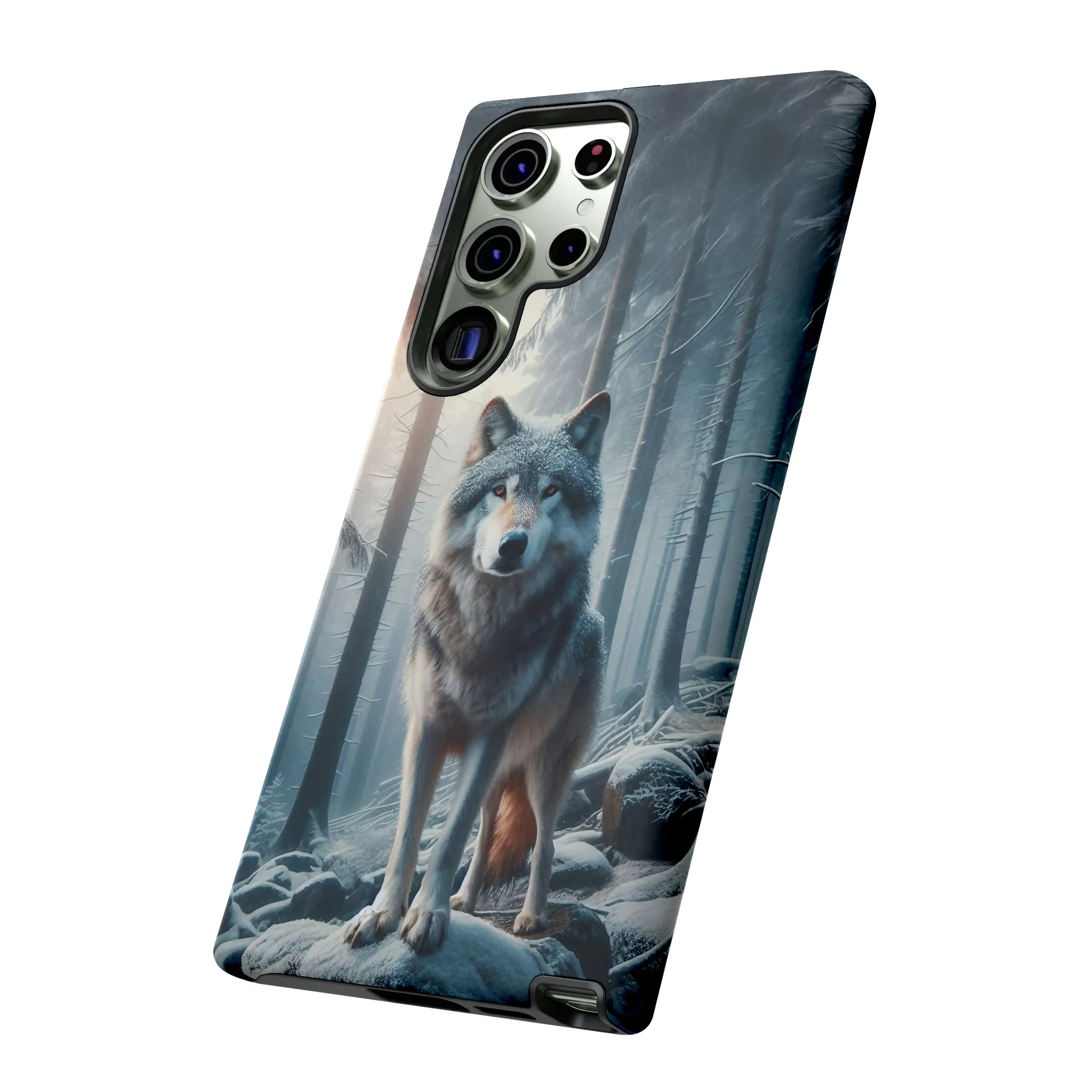 Majestic Wolf print design Tough Phone Case compatible with a large variety of Samsung models